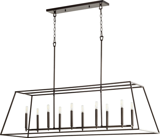 Myhouse Lighting Quorum - 654-10-86 - Ten Light Entry Pendant - Gabriel - Oiled Bronze