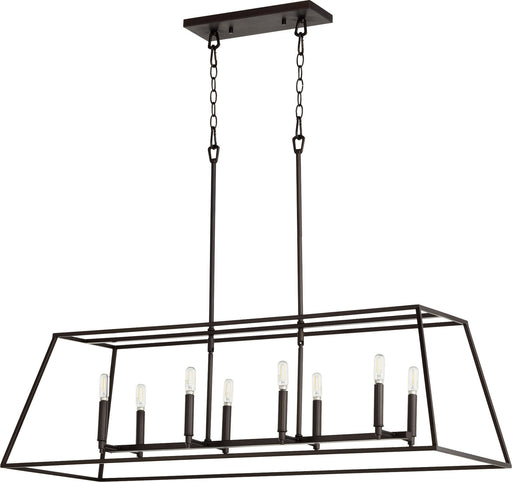 Myhouse Lighting Quorum - 654-8-86 - Eight Light Entry Pendant - Gabriel - Oiled Bronze