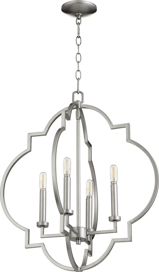 Myhouse Lighting Quorum - 6942-4-64 - Four Light Pendant - Dublin - Classic Nickel