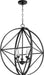 Myhouse Lighting Quorum - 807-5-69 - Five Light Pendant - Prolate with Cube Pendants - Textured Black