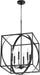 Myhouse Lighting Quorum - 8150-6-69 - Six Light Pendant - Cube and Sphere Pendants - Textured Black