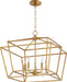 Myhouse Lighting Quorum - 8407-5-74 - Five Light Chandelier - Monument - Gold Leaf