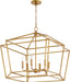 Myhouse Lighting Quorum - 8407-6-74 - Six Light Chandelier - Monument - Gold Leaf