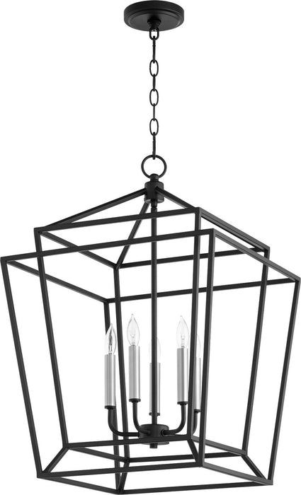 Myhouse Lighting Quorum - 8807-5-69 - Five Light Entry Pendant - Monument - Textured Black