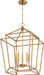 Myhouse Lighting Quorum - 8807-5-74 - Five Light Entry Pendant - Monument - Gold Leaf