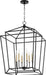 Myhouse Lighting Quorum - 8807-6-69 - Six Light Entry Pendant - Monument - Textured Black