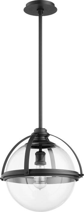 Myhouse Lighting Quorum - 88-15-69 - One Light Pendant - Meridian Globe Pendants - Textured Black