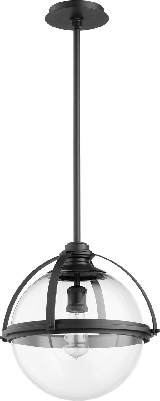 Myhouse Lighting Quorum - 88-15-69 - One Light Pendant - Meridian Globe Pendants - Textured Black