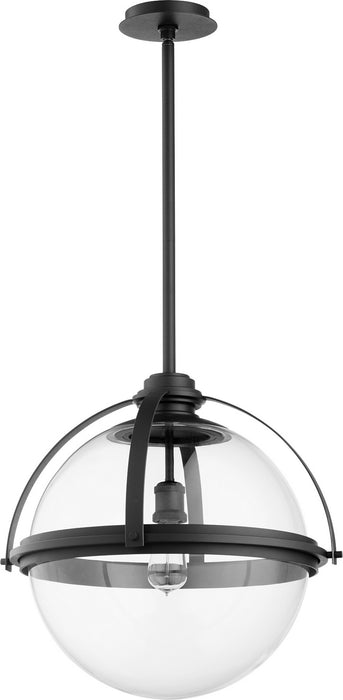 Myhouse Lighting Quorum - 88-20-69 - One Light Pendant - Meridian Globe Pendants - Textured Black