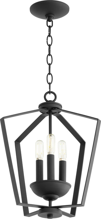 Myhouse Lighting Quorum - 894-3-69 - Three Light Entry Pendant - 3LT Entry Series - Textured Black