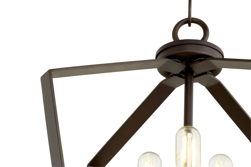 Myhouse Lighting Quorum - 894-3-86 - Three Light Entry Pendant - 3LT Entry Series - Oiled Bronze