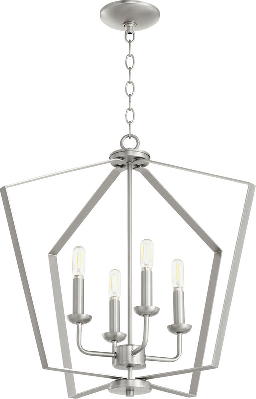 Myhouse Lighting Quorum - 894-4-65 - Four Light Entry Pendant - 4LT Entry Series - Satin Nickel