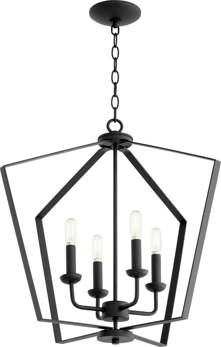 Myhouse Lighting Quorum - 894-4-69 - Four Light Entry Pendant - 4LT Entry Series - Textured Black