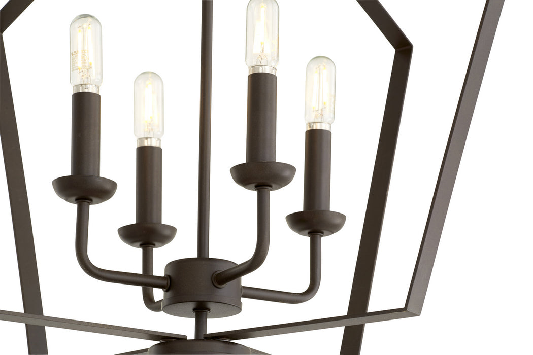 Myhouse Lighting Quorum - 894-4-86 - Four Light Entry Pendant - 4LT Entry Series - Oiled Bronze