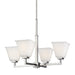 Myhouse Lighting Generation Lighting - 3113704-962 - Four Light Chandelier - Ellis Harper - Brushed Nickel