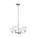 Myhouse Lighting Generation Lighting - 3113704-962 - Four Light Chandelier - Ellis Harper - Brushed Nickel