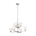 Myhouse Lighting Generation Lighting - 3113708-962 - Eight Light Chandelier - Ellis Harper - Brushed Nickel