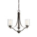 Myhouse Lighting Generation Lighting - 3137303-710 - Three Light Chandelier - Elmwood Park - Bronze