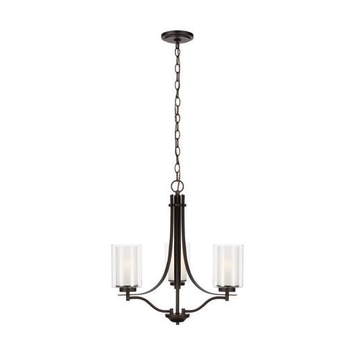 Myhouse Lighting Generation Lighting - 3137303-710 - Three Light Chandelier - Elmwood Park - Bronze