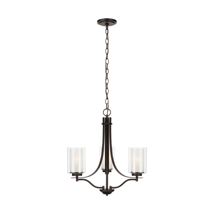 Myhouse Lighting Generation Lighting - 3137303-710 - Three Light Chandelier - Elmwood Park - Bronze