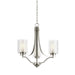 Myhouse Lighting Generation Lighting - 3137303-962 - Three Light Chandelier - Elmwood Park - Brushed Nickel