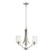 Myhouse Lighting Generation Lighting - 3137303-962 - Three Light Chandelier - Elmwood Park - Brushed Nickel