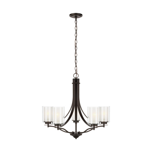 Myhouse Lighting Generation Lighting - 3137305-710 - Five Light Chandelier - Elmwood Park - Bronze