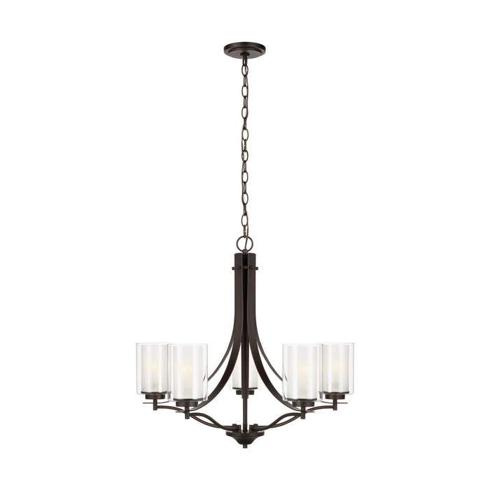 Myhouse Lighting Generation Lighting - 3137305-710 - Five Light Chandelier - Elmwood Park - Bronze