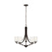 Myhouse Lighting Generation Lighting - 3137305-710 - Five Light Chandelier - Elmwood Park - Bronze