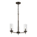 Myhouse Lighting Visual Comfort Studio - 3190303-778 - Three Light Chandelier - Zire - Brushed Oil Rubbed Bronze