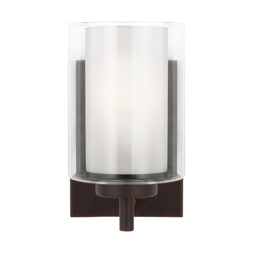 Myhouse Lighting Generation Lighting - 4137301-710 - One Light Wall / Bath Sconce - Elmwood Park - Bronze