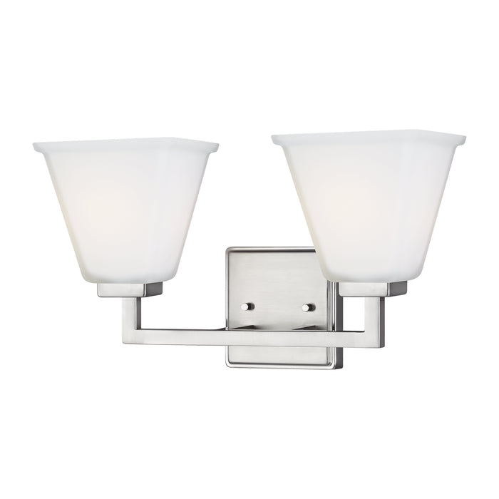 Myhouse Lighting Generation Lighting - 4413702EN3-962 - Two Light Wall / Bath - Ellis Harper - Brushed Nickel