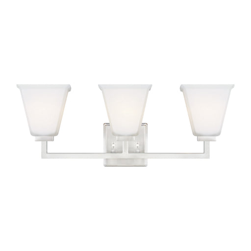 Myhouse Lighting Generation Lighting - 4413703-962 - Three Light Wall / Bath - Ellis Harper - Brushed Nickel