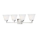 Myhouse Lighting Generation Lighting - 4413704-962 - Four Light Wall / Bath - Ellis Harper - Brushed Nickel