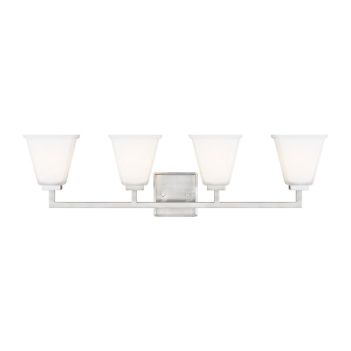 Myhouse Lighting Generation Lighting - 4413704-962 - Four Light Wall / Bath - Ellis Harper - Brushed Nickel