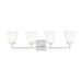 Myhouse Lighting Generation Lighting - 4413704-962 - Four Light Wall / Bath - Ellis Harper - Brushed Nickel