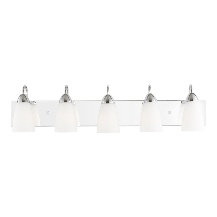 Myhouse Lighting Generation Lighting - 4420205-05 - Five Light Wall / Bath - Seville - Chrome