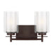 Myhouse Lighting Generation Lighting - 4437302-710 - Two Light Wall / Bath - Elmwood Park - Bronze