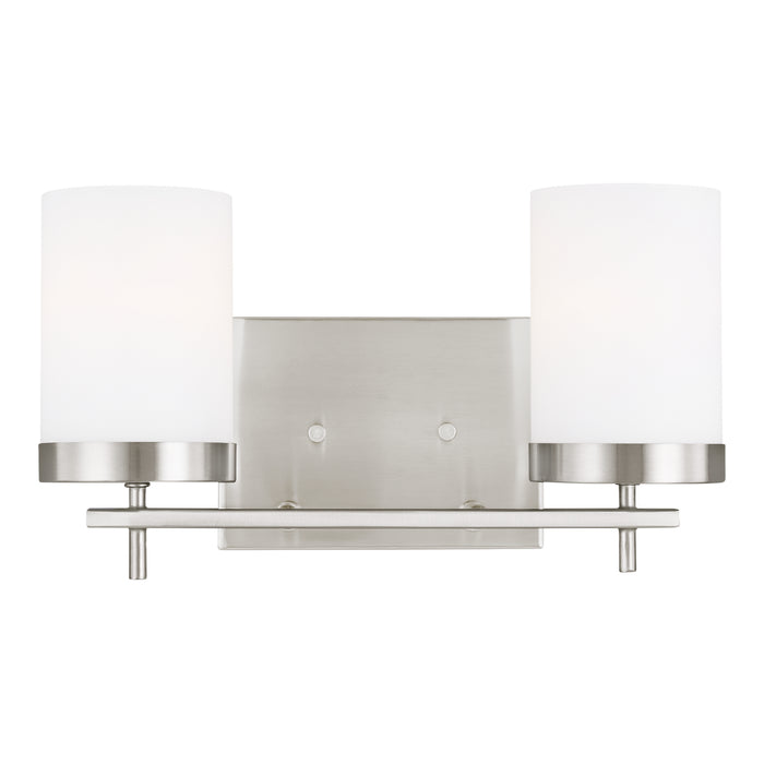 Myhouse Lighting Visual Comfort Studio - 4490302-962 - Two Light Wall / Bath - Zire - Brushed Nickel