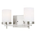 Myhouse Lighting Visual Comfort Studio - 4490302-962 - Two Light Wall / Bath - Zire - Brushed Nickel