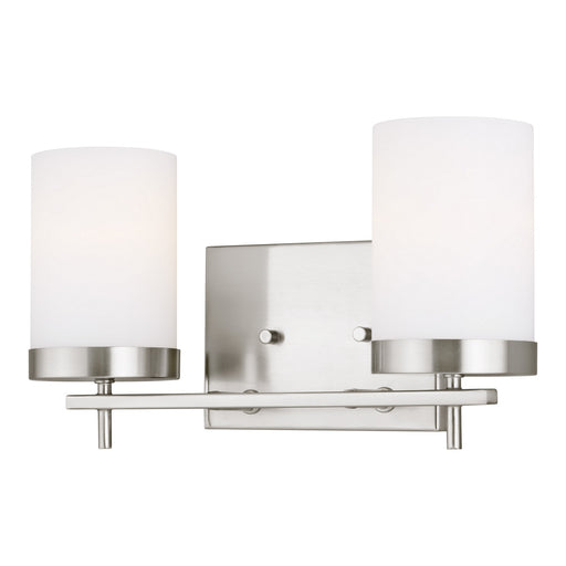 Myhouse Lighting Visual Comfort Studio - 4490302EN3-962 - Two Light Wall / Bath - Zire - Brushed Nickel