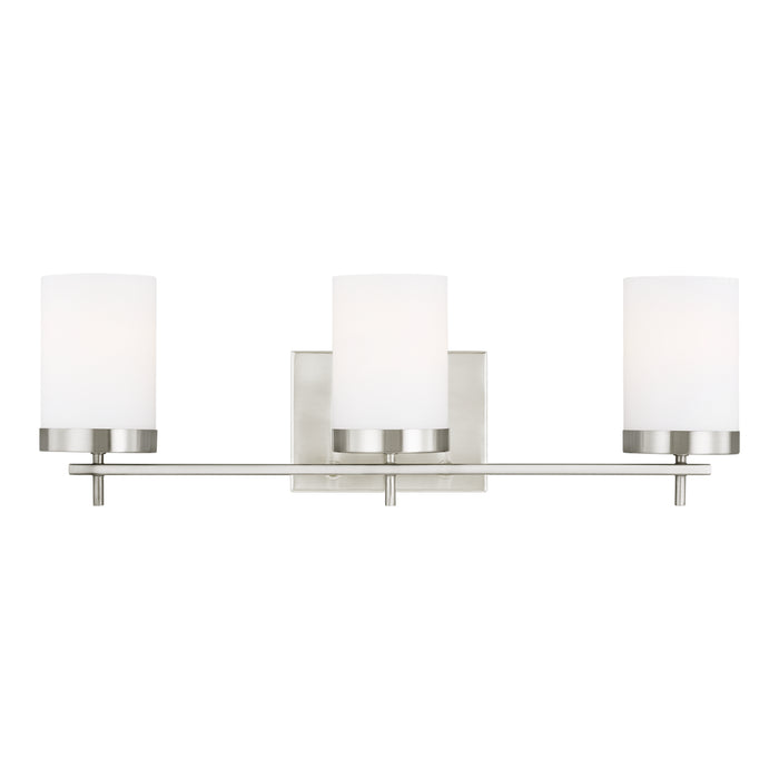 Myhouse Lighting Visual Comfort Studio - 4490303-962 - Three Light Wall / Bath - Zire - Brushed Nickel