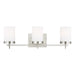 Myhouse Lighting Visual Comfort Studio - 4490303-962 - Three Light Wall / Bath - Zire - Brushed Nickel