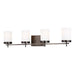 Myhouse Lighting Visual Comfort Studio - 4490304-778 - Four Light Wall / Bath - Zire - Brushed Oil Rubbed Bronze