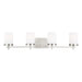 Myhouse Lighting Visual Comfort Studio - 4490304-962 - Four Light Wall / Bath - Zire - Brushed Nickel