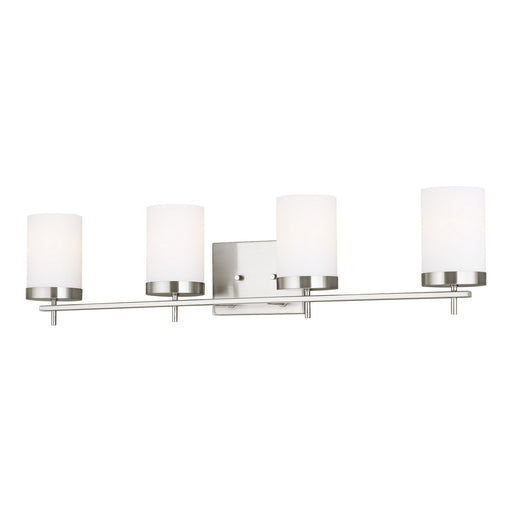 Myhouse Lighting Visual Comfort Studio - 4490304EN3-962 - Four Light Wall / Bath - Zire - Brushed Nickel