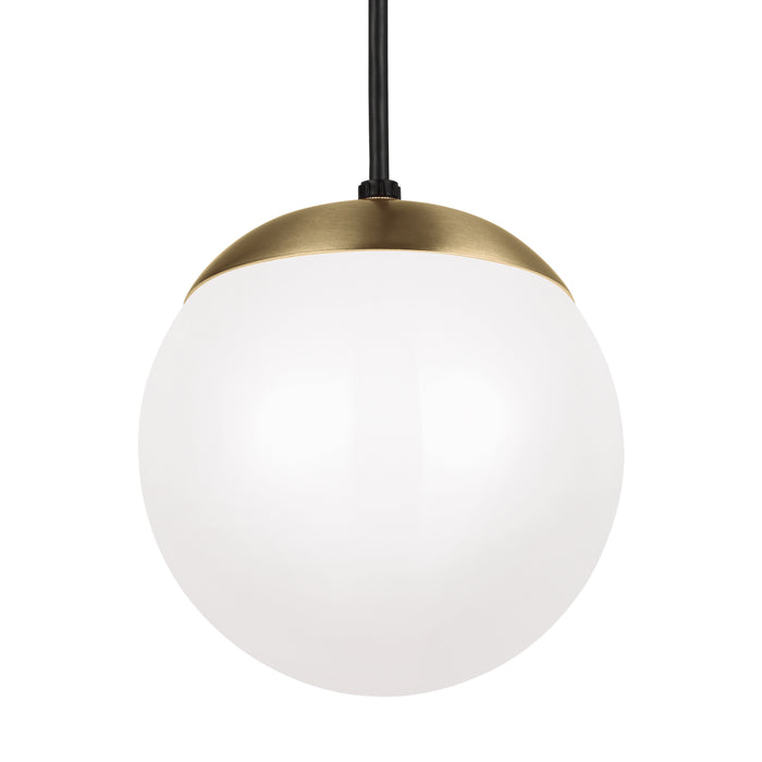 Myhouse Lighting Visual Comfort Studio - 6018-848 - One Light Pendant - Leo - Hanging Globe - Satin Brass