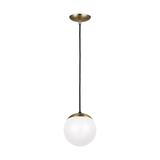 Myhouse Lighting Visual Comfort Studio - 6018-848 - One Light Pendant - Leo - Hanging Globe - Satin Brass