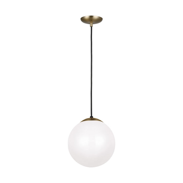 Myhouse Lighting Visual Comfort Studio - 6020-848 - One Light Pendant - Leo - Hanging Globe - Satin Brass