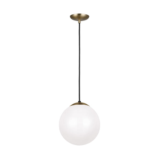 Myhouse Lighting Visual Comfort Studio - 6020EN3-848 - One Light Pendant - Leo - Hanging Globe - Satin Brass